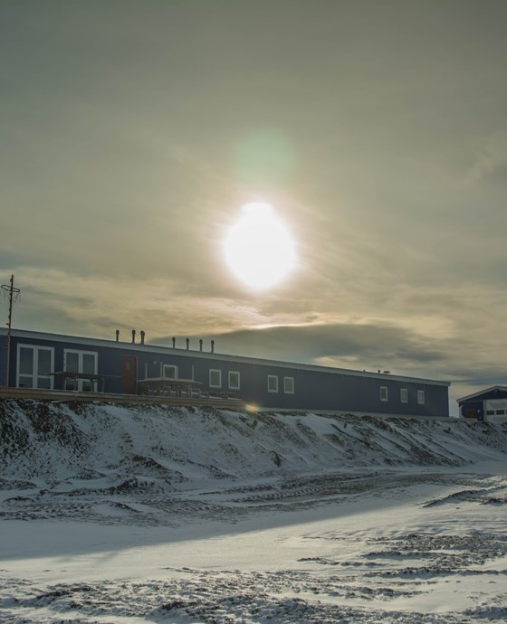 Weather exposure: Villum Research Station on Greenland is exposed to extreme weather.